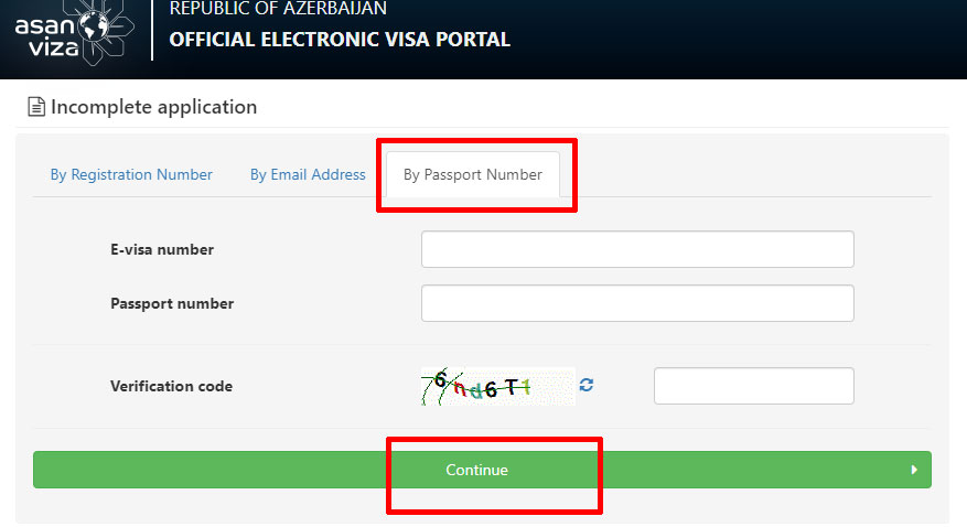 Azerbaijan embassy provides online evisa verification system that youc an use to check your visa status.