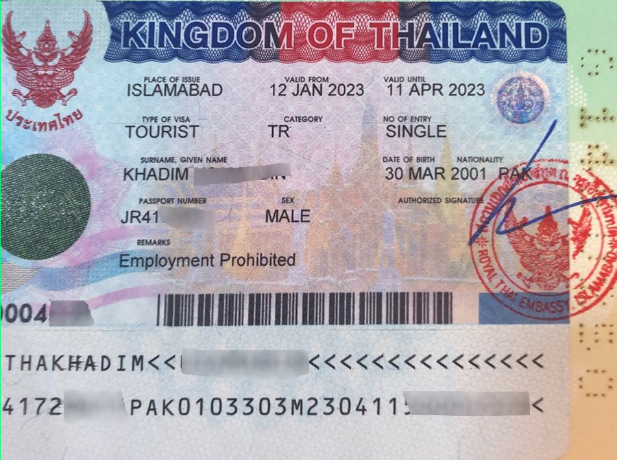 What is the type of Thai visa?