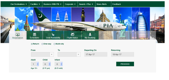 Booking PIA Flight